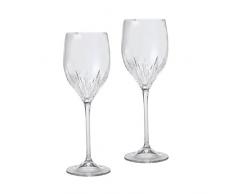 Wedgwood 55010500092 - Set di 2 Bicchieri da Vino Vera Wang Duchesse, Colore: Trasparente
