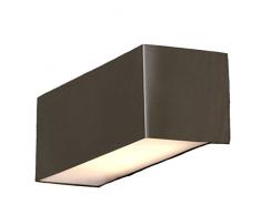 Eco Light lampada a LED-lampada a parete per esterni Gemini, in acciaio inox, 300 Lumens, 5 W, rettangolare 21 x 7 cm, IP44 st 791 LED