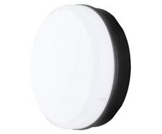 Luceco LED MOSI Paratia rotondo 290Â mm 1150LM 12Â W IP65Â 4000Â K Black microonde