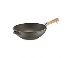 Berndes Veggy Wok 28cm, Alluminio Pressofuso, Nero, 28 cm, Induction