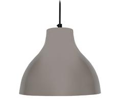 Tosel 13958 - Lampada a sospensione Toselia, in acciaio, 100 W E27 grigio