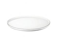 ASA 2032113Â Ocoligne Piatto da Dessert, Porcellana, Bianco, 21Â x 21Â x 2Â cm