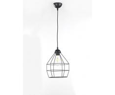 Onli Spider Lampada a Sospensione Stile Industriale E27, Nero, Ã 25 x h 120cm