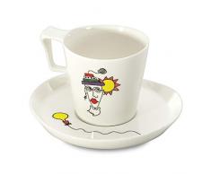 Berghoff 3705008Â codriez Set di 2tazze/Piattini a Pranzo Porcellana Verniciata Decorato 22,2Â x 17,5Â x 10Â cm