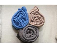 Comptoir du linge Plaid in Pile 127, Poliestere, Navy, 152Â x 127Â cm