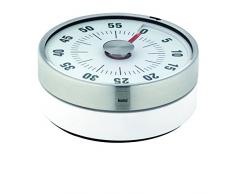 kela 11246 - Timer da Cucina Speed in plastica ABS, Dorso Magnetico, Colore: Bianco