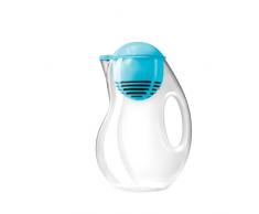 Move Collective LLC BJ-20BL brocca per acqua, 2Â l caraffa con filtro a carbone attivo filtro acqua, plastica, blu