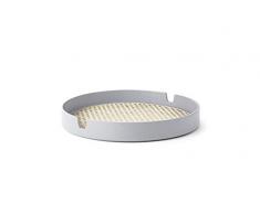Norman Copenhagen Salon - Vassoio in Legno, Ã 35 cm, Colore: Grigio