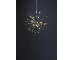 STAR illuminazione da esterno, in metallo, 1Â W, Argento, 40Â x 40Â x 40Â cm