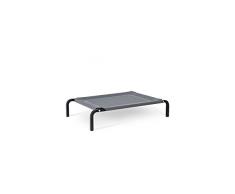 Dibea db00371, cuccia Lettino per Cani (TEXTILENE plastica), (M) 106Â x 62Â x 15Â cm, colore grigio