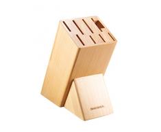 Tescoma Noblesse Ceppo per 8 Coltelli e Trinciapollo/Affilatore, Legno
