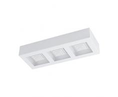 Eglo - Plafoniera in acciaio 6.3 W, colore: Bianco