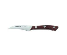 Arcos Serie Natura - Spelucchino Coltello per sbucciare - Acciaio Inossidabile Forgiato Nitrum 70 mm - Manico Legno di Palissandro Colore Marrone