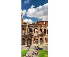 ID PeelitStickit-024 60 x 130 cm, Altezza Famoso Rome edifici e CittÃ , di Alta qualitÃ , Carta da Parati, in Vinile, da Parete