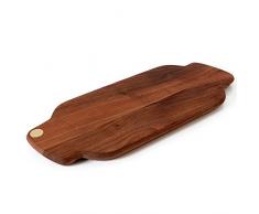 BÃ©rard 70070Â G Tagliere Convida in Noce, Legno, Legno Naturale e Noce Scuro, 49Â x 21,3Â x 2,4Â cm