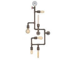 Homemania Lampada A Parete Metal Colore Marrone Scuro in Metallo-Per Salotto, Soggiorno, Cucina, Camera, Ufficio E27, Taglia unica