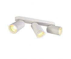 Faretti a soffitto SLV Wandstrahler Bilas Spot, triple, 3 x 15 W, LED COB, 2700 K, 25 LAUREA, bianco 156441