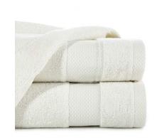 Eurofirany Andrea Set Sauna, Asciugamano da Bagno, Assorbente di Alta qualitÃ , 100% Cotone 400 g/m2, Confezione da 3 e 6 Pezzi, Bianco, 50X90 cm/1 Pkg. Je 6 STK