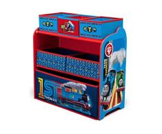 Delta Children Cassettiera Organizer Giocattoli in Legno, Nero Rosso, 63.50 x 29.85 x 66.05 cm