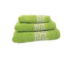 forentex Giochi di asciugamani (Ref vsc-500g) uso multifunzione per bagno, Doccia, lavandino, spiaggia, 100% Cotone/Cotone, Lime, 3Â pezzi 30Â X 50, 50Â x 90,100Â x 140Â cm