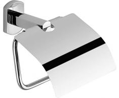 Gedy Edera Plus Porta Asciugamani con Coperchio, Acciaio, Argento, 15.2Â x 7.4Â x 13.2Â cm