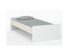 13Casa child class d2 - letto singolo - bianco/rovere