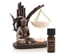 Pajoma Lampada profumata Buddha con Olio di Lavanda da 10 ml