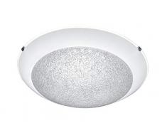 Trio Leuchten Penta - Plafoniera in vetro, Vetro, bianco, Durchmesser 30cm
