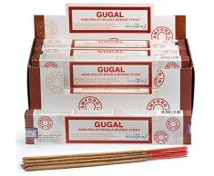 STAMFORD INC 37271 Gugal Traditional Masala Incenso, 15 Bastoncini x 12 Confezioni, Nero, Taglia Unica