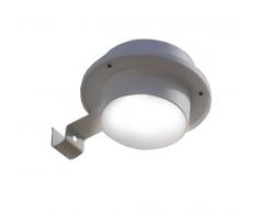 Mauk luce a energia solare, Plastica, Bianco, 12.2Â x 6.5Â x 24.5Â cm