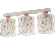 Dalber Pioggia Lampada da soffitto E27, 60 W, Multicolore, 205 x 510 x 150