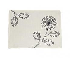 Duffi Home Runner da Tavolo, Bianco, 30 x 40 cm