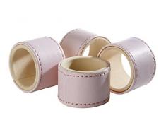 Premier Housewares portatovaglioli, Effetto Pelle, 5Â x 5Â x 3Â cm, Pink, 5 x 5 x 3 cm