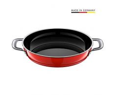 Silit Zeno Red - Padella in Ceramica Silargan per Cottura a induzione, 28 cm, Colore: Rosso