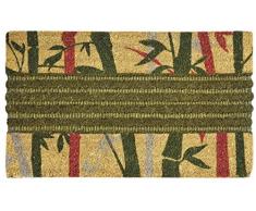Jute & Co. Zerbino Tessuto in Cocco Stampato con Bordo Antiscivolo, 45 x 75 cm