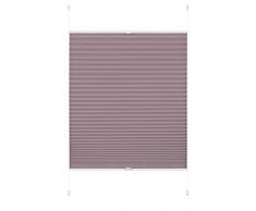 GARDINIA EASYFIX Tenda plissettata Greta, Tenda avvolgibile opaca, Parti di montaggio incluse, Madreperla, 80 x 130 cm (LxH)