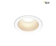 SLV RILO DL - Faretto LED da incasso per interni, 3000/4000 K, 24 W, alluminio, 21 W, colore: Bianco/Cromato