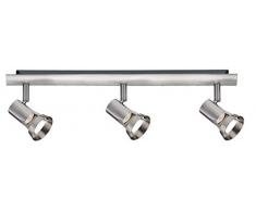 Paulmann 66700Â Spotlight Teja Max 3 x W Gu10Â 230Â V In Metallo Nichel Satinato 667.00Â Plafoniera Lampada Soffitto Led Lampada Faretto da Soffitto