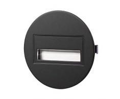 Zamel Ledix - Lampada da parete a LED, in metallo, colore: Nero