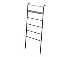 yamazaki Tower Scala Appendiabiti, Acciaio, Nero, Taglia Unica