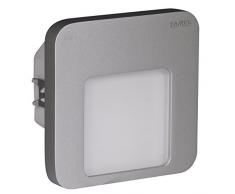 LEDIX 01Â âÂ 221Â âÂ 11, lampada LED da parete, Alluminio, Argento, 7,3Â x 7,3Â x 4,2Â cm