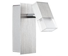 EGLO 93865 da parete faretto, alluminio, integrato, trasparente
