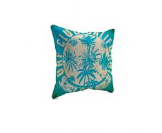 Picanova - Cuscino Decorativo in Raso, Multicolore, 40 x 40 cm