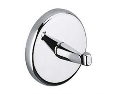 INDA A04200CR Hotellerie Appendiabiti a Parete, Ottone, Cromato, 5 x 7 x 7 cm