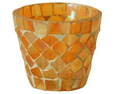 Jambavan Portacandele con Supporto, Arancione