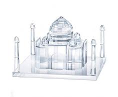 Swarovski Taj Mahal - Statuetta Decorativa in Cristallo, 5,7 x 8,7 x 8,7 cm, Colore: Bianco