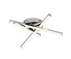 Brilliant g94490/15Â Traffic Plafoniera LED, Metallo/Plastica, incasso, 17Â W, cromo