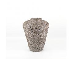 Moycor Acra Vaso, Rattan, Grigio Sbiancato, 45Â x 45Â x 60Â cm
