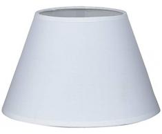 Better & Best 25 Paralume rotondo in cotone liscio con attacco mobile, 25 cm, colore: bianco