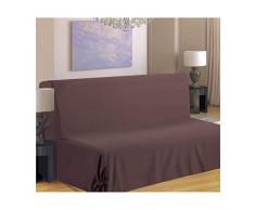 Homemaison HM69F516-80 - Copridivano per Divano Letto, in Poliestere, 190 x 140 cm, Poliestere, Grigio, 190x140 cm